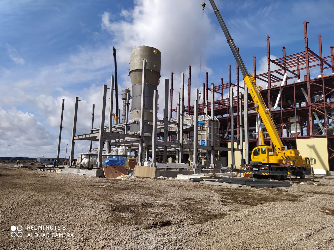 Construction of an oil extraction plant for processing soybeans, sunflower seeds, and rapeseed